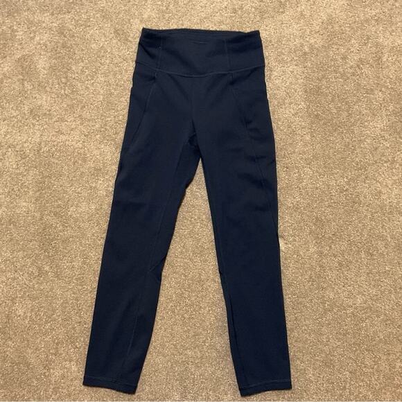 Lululemon Time To Sweat Crop *23” Black Size 4 - Picture 2 of 12